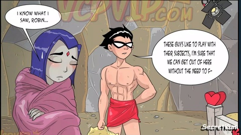 Teen Titans - Robin Ravages Raven's Booty