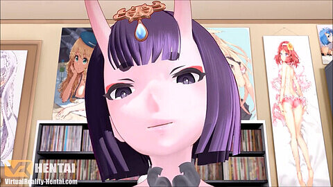 Shuten Douji gets penetrated in every way imaginable in Fate/Grand Order and CM3D2!
