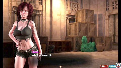 Red head, animated, tombraider