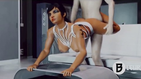 Pharah filled with pleasure in Overwatch adult animation