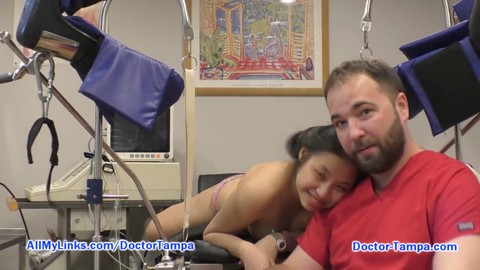 Exam room, blowjob fetish, fucking a dildo