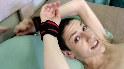 Hardcore action with hairy, buzzcut nonbinary babe: piss, slapping, tickling, and mind-blowing blowjobs!