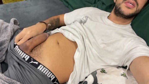 Loud male moaning, monster cock, male armpit