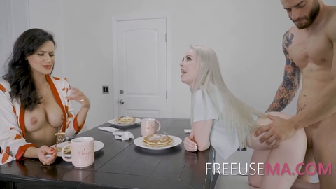 Freeuse household with stepmom Penny Barber and Haley Spade - Penney Play joins in for a wild 3-way!
