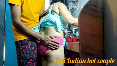 Forbidden Hindi audio of brother-in-law and sister-in-law having rough kitchen sex