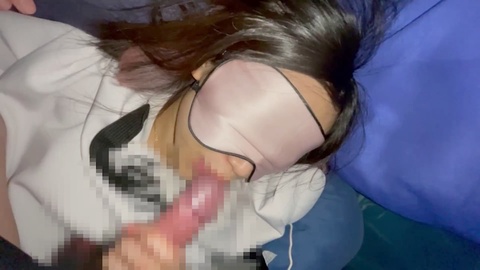 Fulfill your fantasies with this enticing video of a blindfolded Japanese beauty