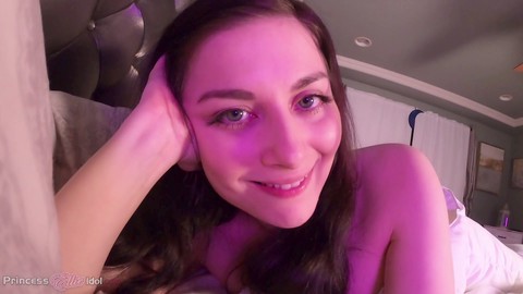 Princess Ellie Idol indulges in virtual POV kiss simulation in multiple languages!