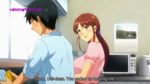 Wild hentai romp with big titty auntie in 3D anime experience