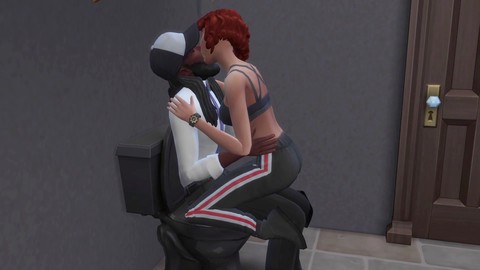 Simulazione esplosiva - moglie tradisce marito con idraulici (Sims 4)