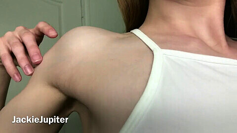 Armpit stubble, underarms, armpit stubble closeup