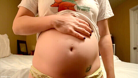 Amy belly stuffer 31, belly sloshing, stuffed belly
