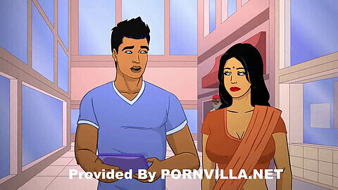 Perfect Indian cartoon porn with a horny MILF