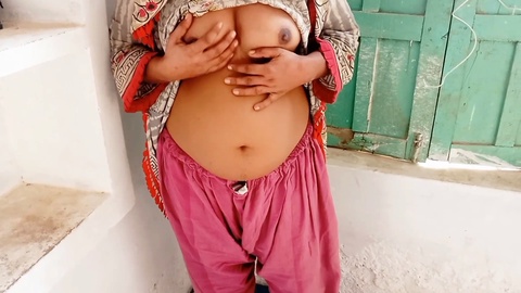 Rajasthani girl has outdoor sex with Muslim hijab student's college friend - hardcore blowjob and anal invasion by a well-endowed guy