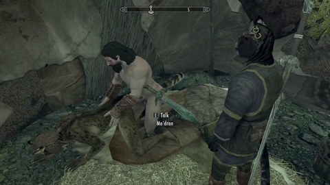 Dragonborn adventures with Khajiits in Skyrim: A steamy three-way in the camp!