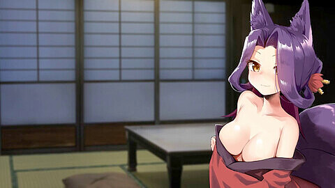 Anime, foxgirl, kitsune