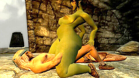 Female orc warcraft, videospiel, wow female orc, anal