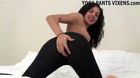 These tight yoga pants really accentuate my smooth pleasure zone - JOI