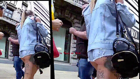 Candid short shorts, exposed in public, hd videos