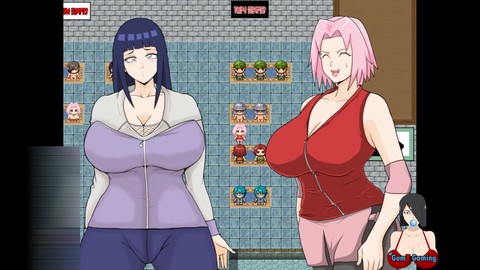 Las ninjas pechugonas Sakura y Hinata en todas las escenas de sexo explícito |Parte-5|