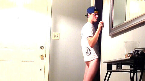 Young, inexperienced guy explores a glory hole for the first time