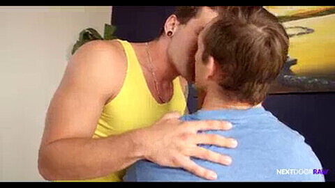 Painting teacher Eddie Danger gifts his massive manhood to his twink student Jackson Traynor