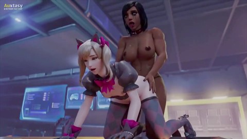 DVa enfoncée par Futanari Pharah