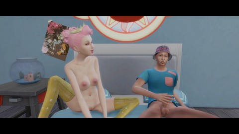 Carton xxxx, 3d sims 4, party