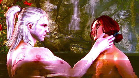 Triss and Geralt's steamy Flotsam hookup in The Witcher (Extended Cut)