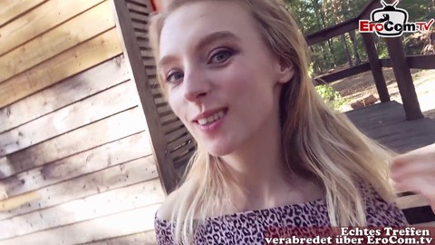 18-year-old petite tourist Lily Ray seduced for a real outdoor adventure