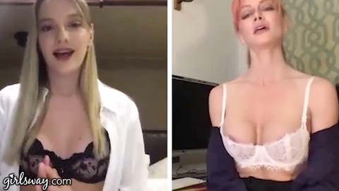 Remote masturbation fun during quarantine with Kenna James and Serene Siren