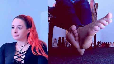 Mistress feet, chaturbate feet, white toes