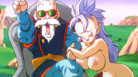 Kame Paradise 3 - West Kai enjoys steamy session with Roshi and his massive sausage (Uncensored)