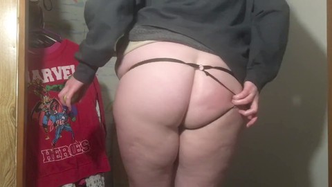 Jeweled thong, blonde milf, assfuck