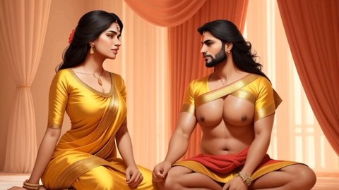 Una apasionada ama de casa india se excita con su gerente de oficina