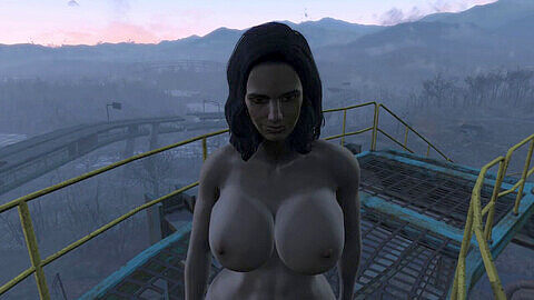 Piper from Fallout Four Flashes Her Curves in the City