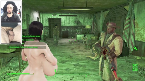 Sessione di gioco nuda in webcam di Fallout 4 #2