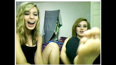 Foot compare, chatroulette teen feet, chatroulette big feet