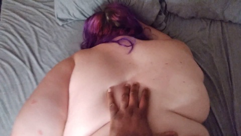 Plus-size, cum on ass, rough anal