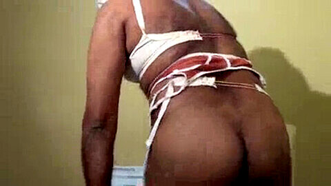 Bangladeshi Bengali hunk crossdresses in a revealing thong for some steamy action!