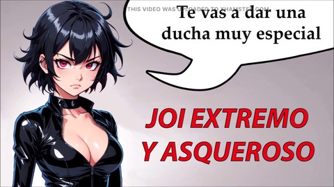 Extreme JOI manga porn with abominable Spanish flavor