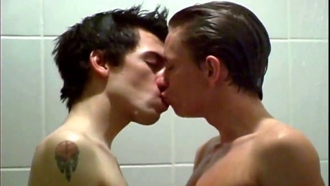 Twink facial, hot gay couple, rectal