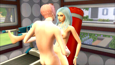 Test de Sims 4 Wicked Whims avec des personnages animés en HD porn