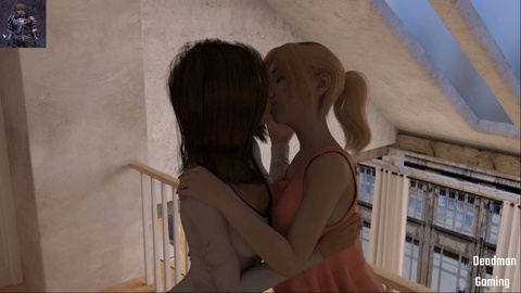 Frisch Single und bereit für lesbischen Spaß: 3D-animiertes Spiel mit junger Stieftochter und unzensierter Haremsaction