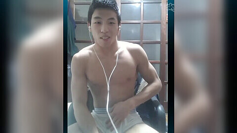 Korean masturbation, korean skype cam, korean solo