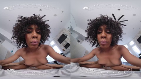 Ebony vr 360, vr sperma, virtual sex with pov