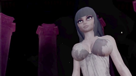 Geistermädchen gibt einen tiefen Deepthroat: 3D-animierter Hentai