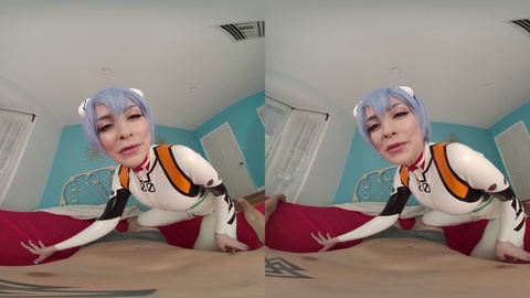 Latex anime cosplay, ayanami, 3d