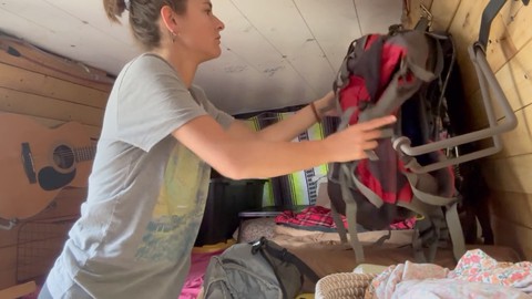 巨乳, russian big tits, vanlife