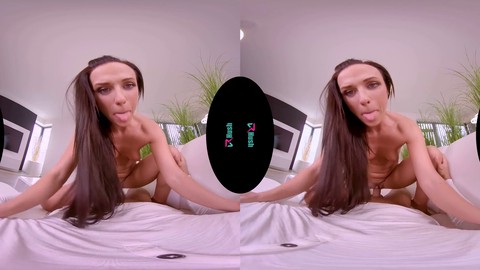 Virtual reality sensation Vinna Reed gets her tight pussy pounded hard in VRHUSH video