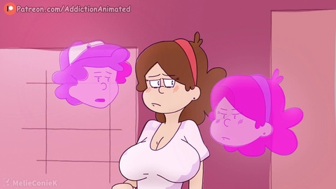 Rough, group sex, animated